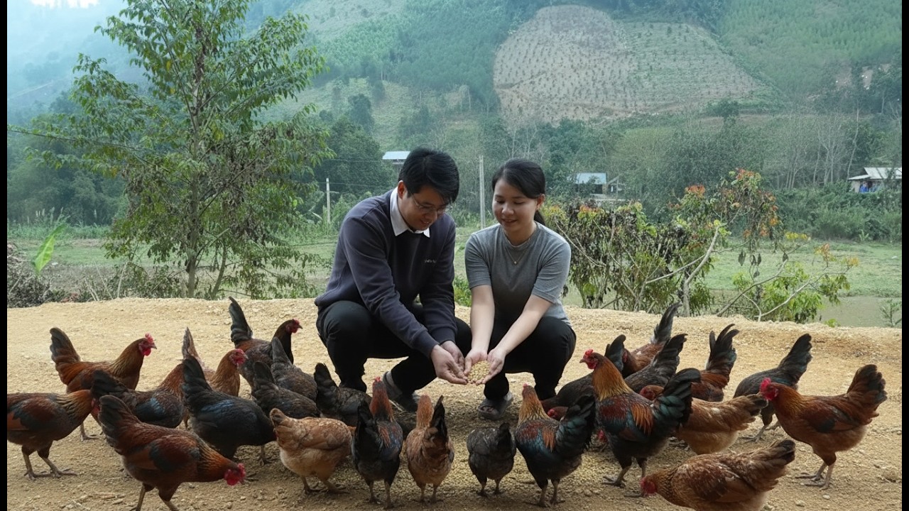 Toan and Ly Tu Diem Start Raising Thousands of Chickens to Build Their Dream Farm Life