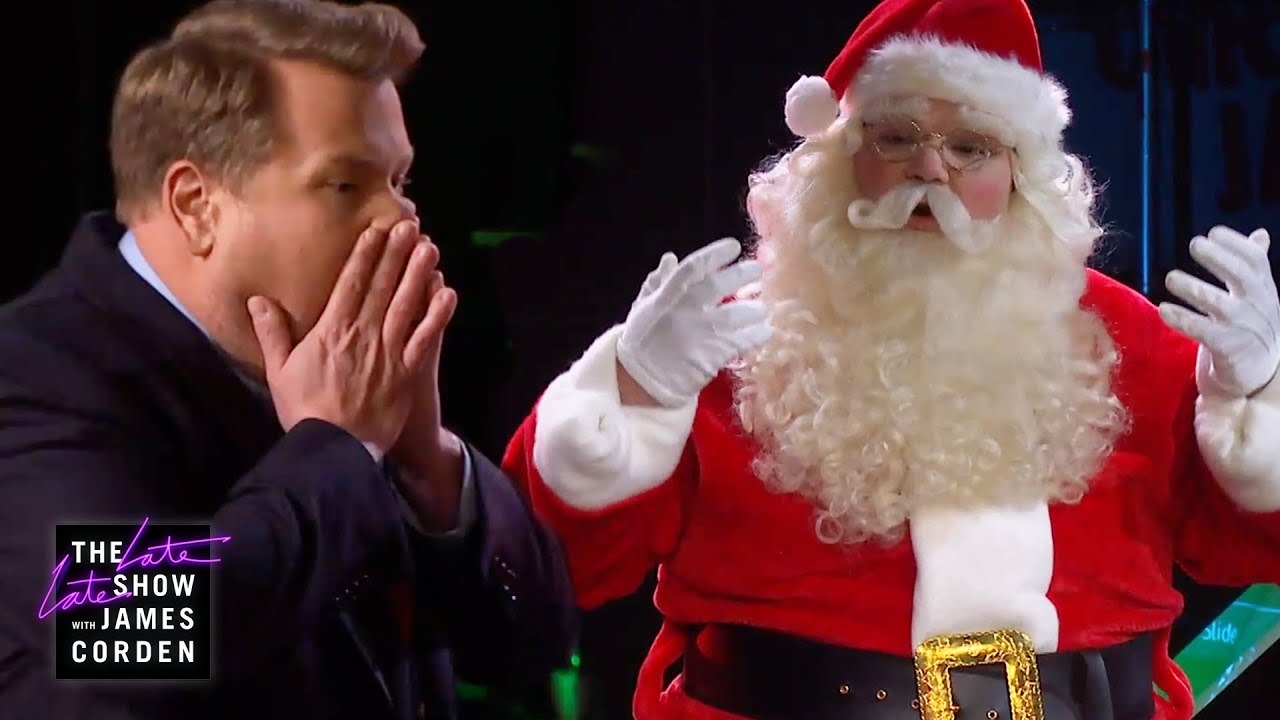 Santa Claus SNAPS on James Corden