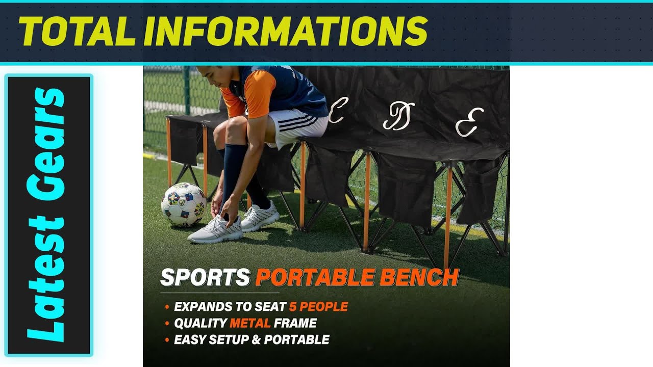 `Amazing LANMOUNTAIN 5 Seat Folding Soccer Chair: Your Team's New MVP!