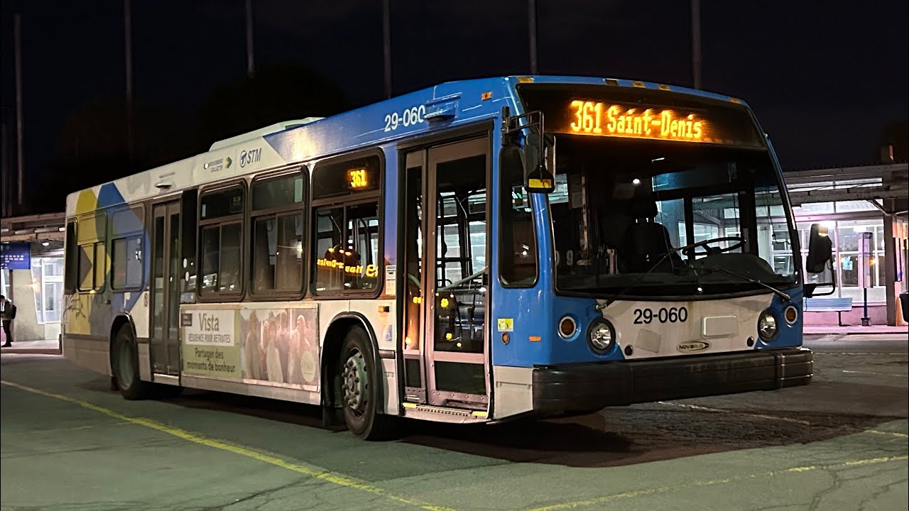 Ride on STM night route 361 🌙 (#29-060)