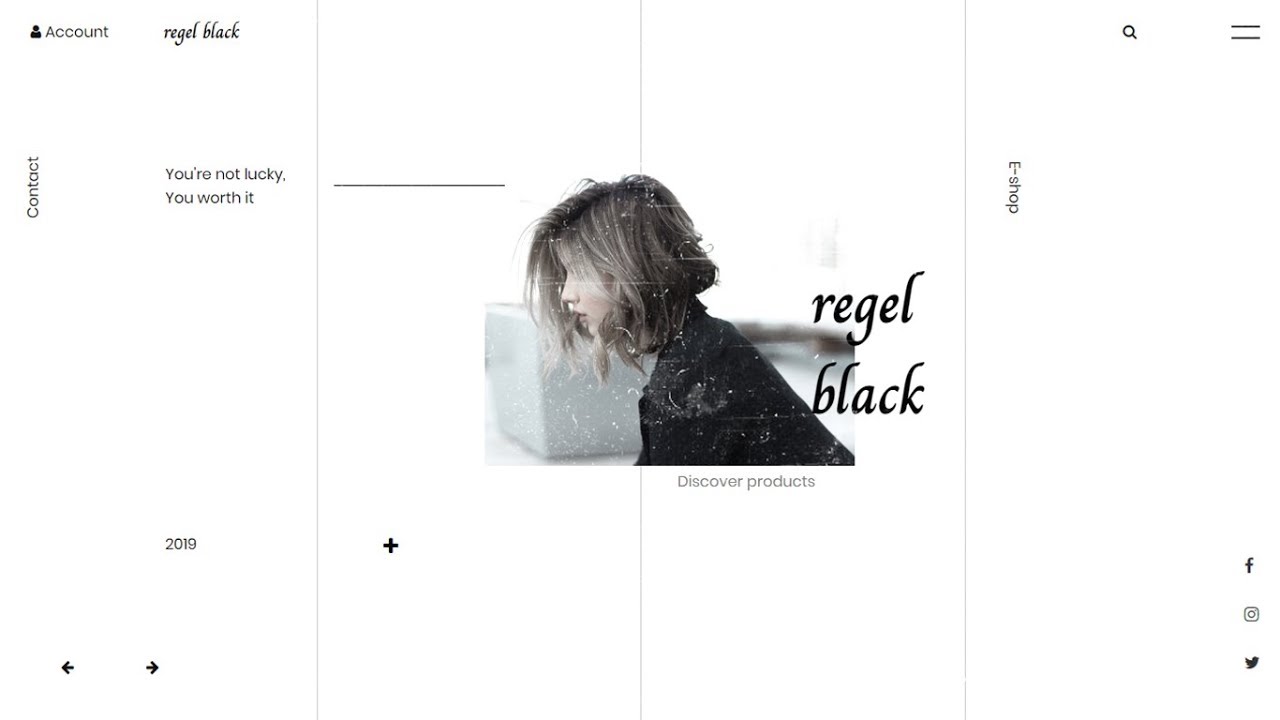 Speed Code - Minimal Fashion Website Landing Page Concept