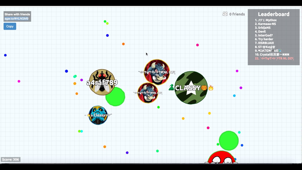 Agario team- tried till I died