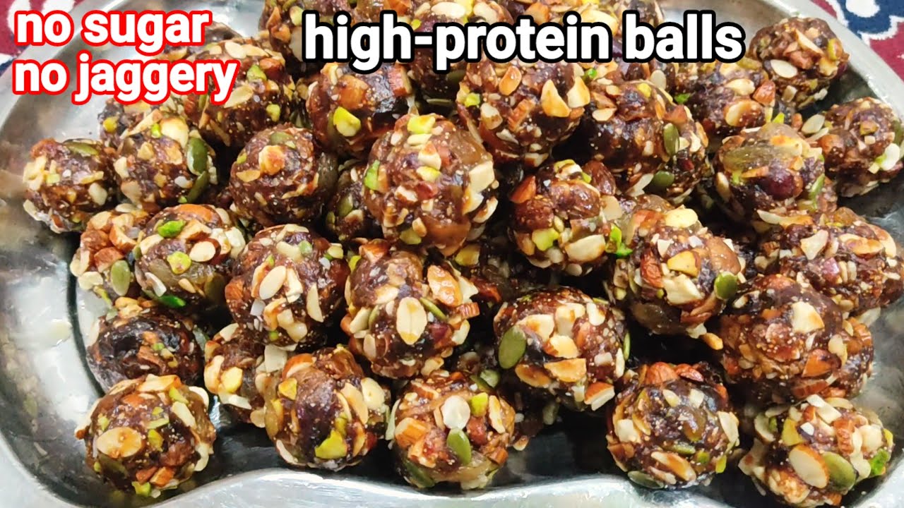 Energy bites / sugar free dates and dry fruits healthy laddu recipe / khajur & nuts laddu /sweet 