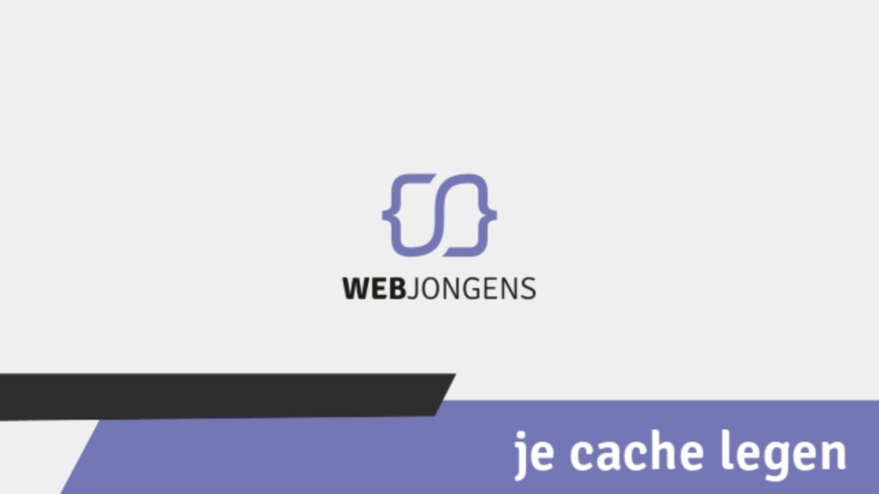 Hoe leeg je je cache?
