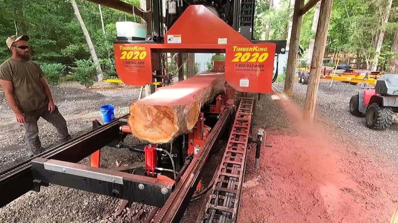 TimberKing 2020 Sawmill First Cuts Part 2 (Cedar)