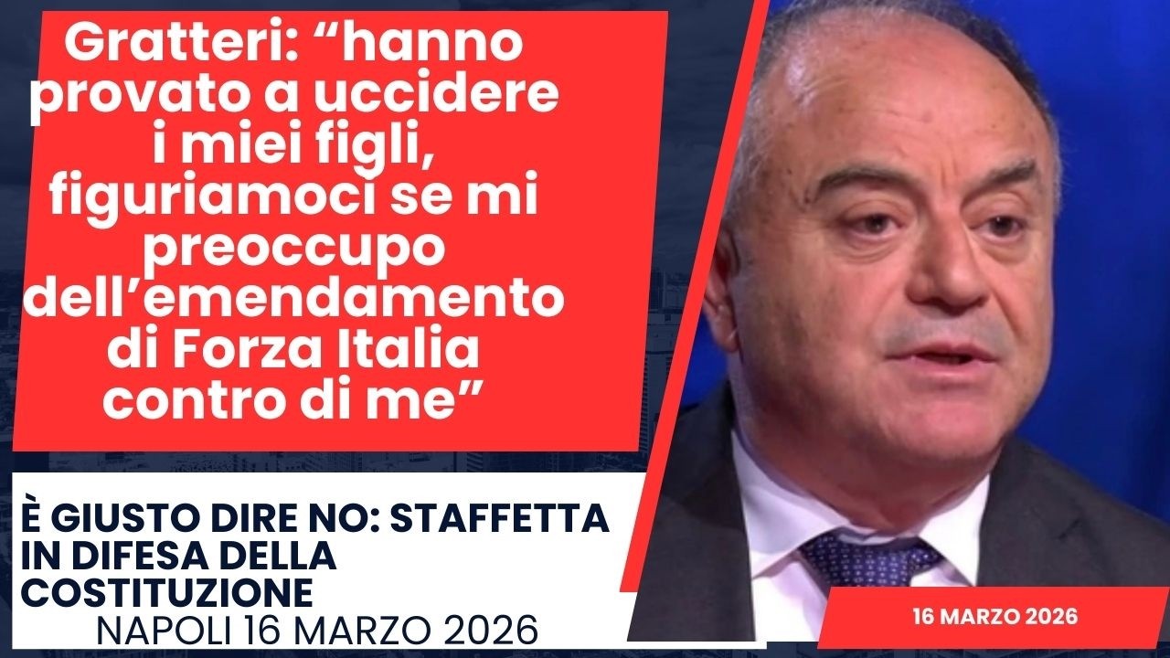 Gratteri “hanno provato a uccidere i miei figli, figuriamoci se mi preoccupo dell’emendamento di FI”