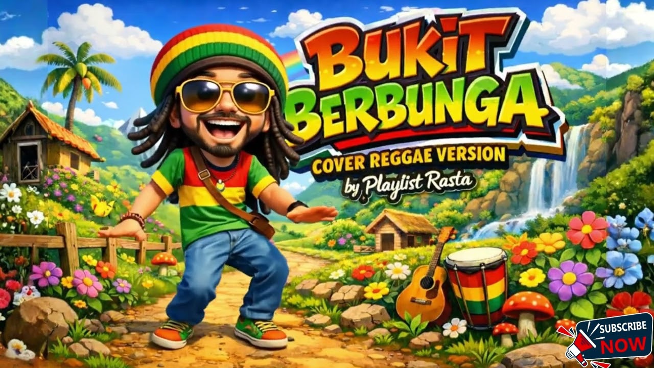 Bukit Berbunga – Reggae Cover Santai dengan Nuansa Hangat & Nostalgia | Reggae Animation