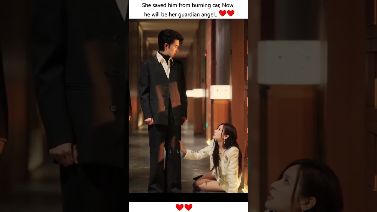 She saved him from burning car❤️🔥 #cdrama #minidrama #kdrama #douyin #bts #shorts
