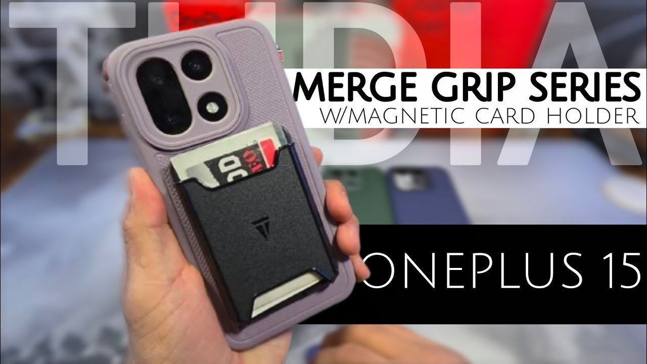 Tudia MERGE GRIP Case Series for OnePlus 15 & Magnetic Card Holder Review