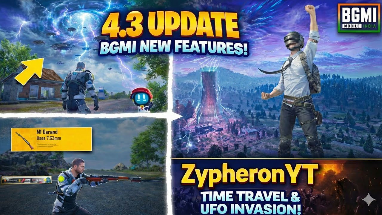 🛑BGMI 4.3 Beta Update 😱 Time Travel Mode + New Features | ZypheronYT