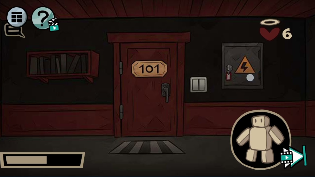 The 101 room😨 the most horror funny game 🎮 stupidella 