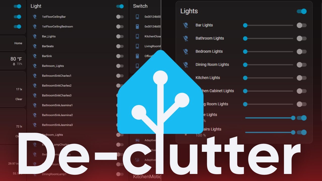 Организация панели инструментов Home Assistant