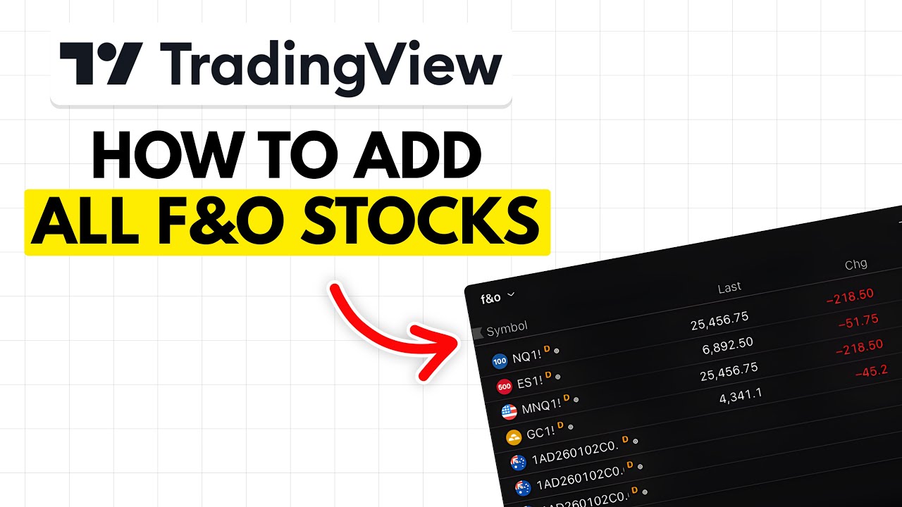 How To Add All F&O Stocks In TradingView Watchlist (2026)