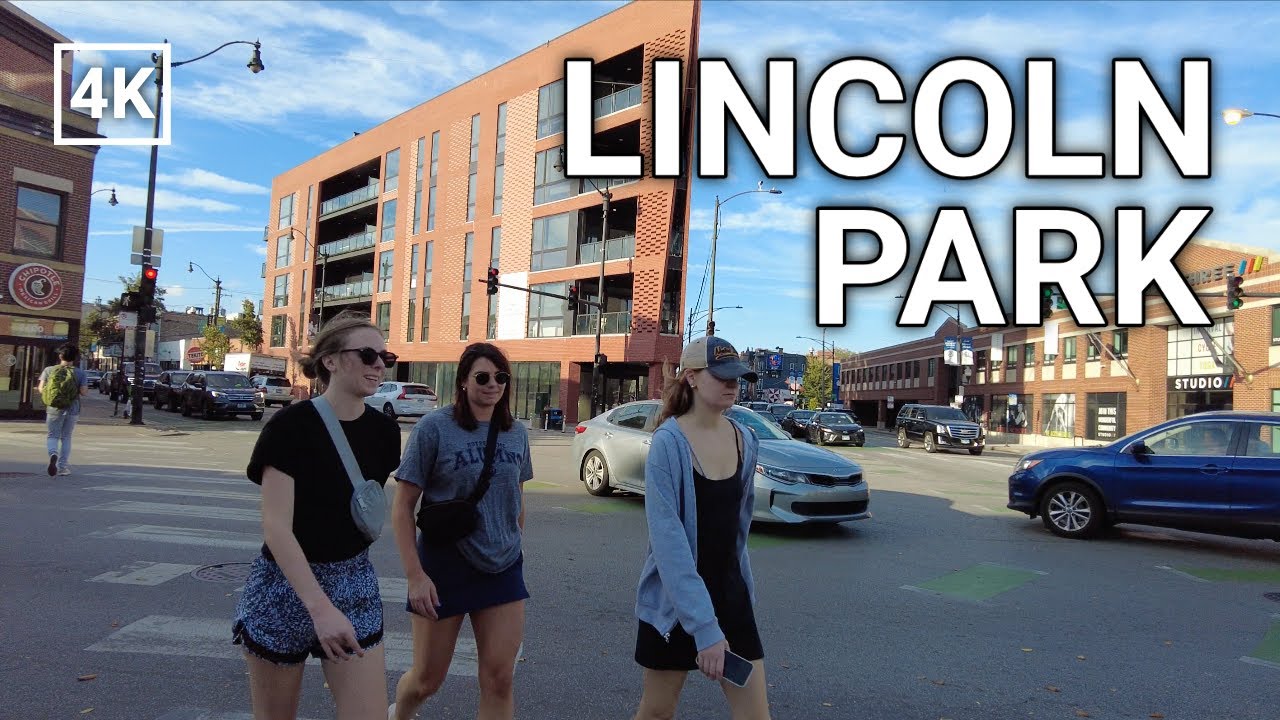 CHICAGO🇺🇸 Walking Tour - LINCOLN PARK Neighborhoods Walk [4K 60FPS] CITY SOUNDS