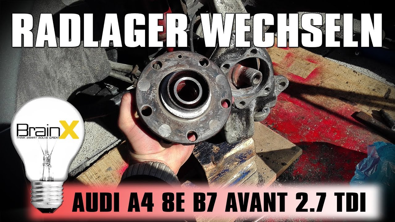 Radlager Wechseln ohne Nabenträger Demontage Audi A4 A5 A6  2.7 TDI