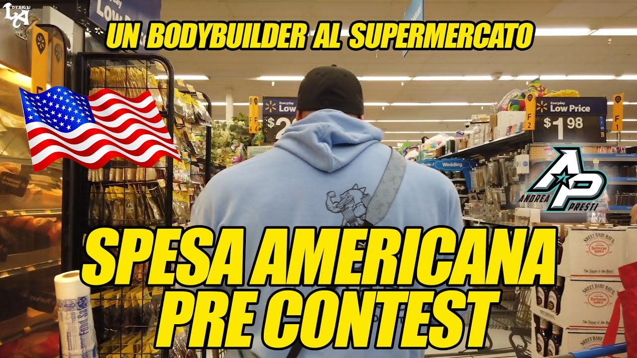 ANDREA PRESTI AL SUPERMERCATO - SPESA AMERICANA PRE CONTEST