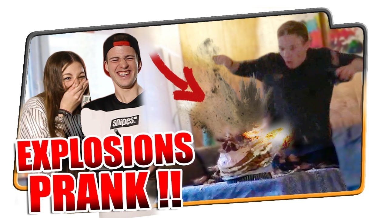 BOMBE IM KUCHEN PRANK MIT MEINER FREUNDIN I BradeTv