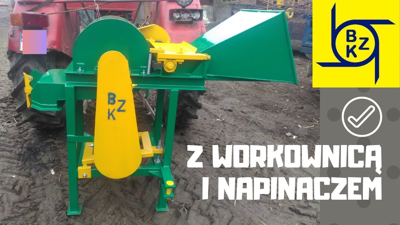 Rębak bębnowy BZK z workownicą (hommemade wood chipper BZK)