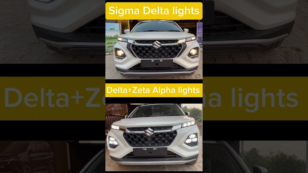 Nexa ki Fronx Sigma Delta and Delta+ Zeta Alpha ki light difference which is better #fronx #light