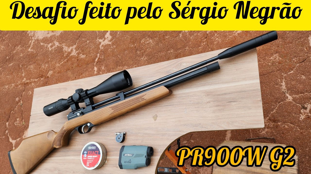 DESAFIO ACEITO! Sergio Negrão Me Desafiou com a Carabina Pcp PR900w G2 - Confira o Resultado!