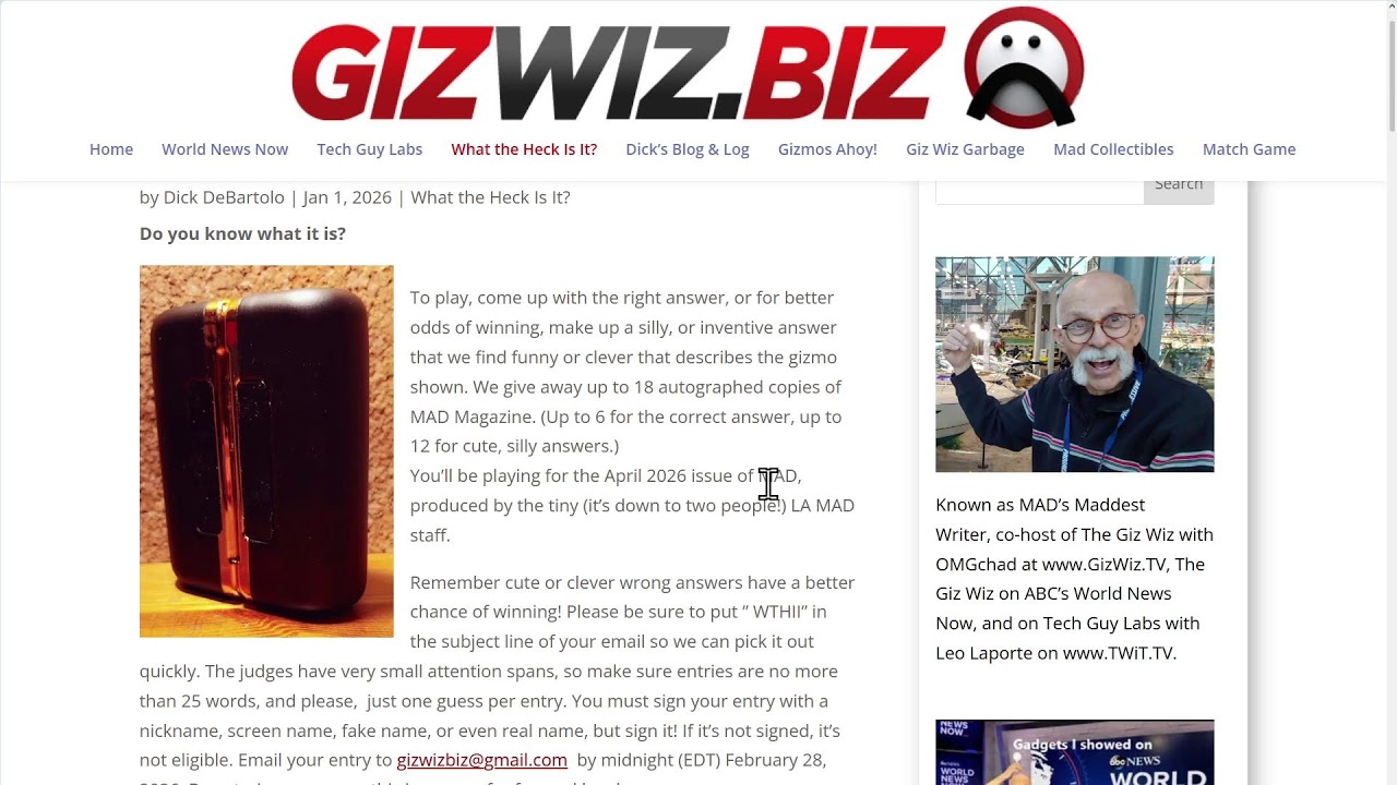 The Giz Wiz Live!