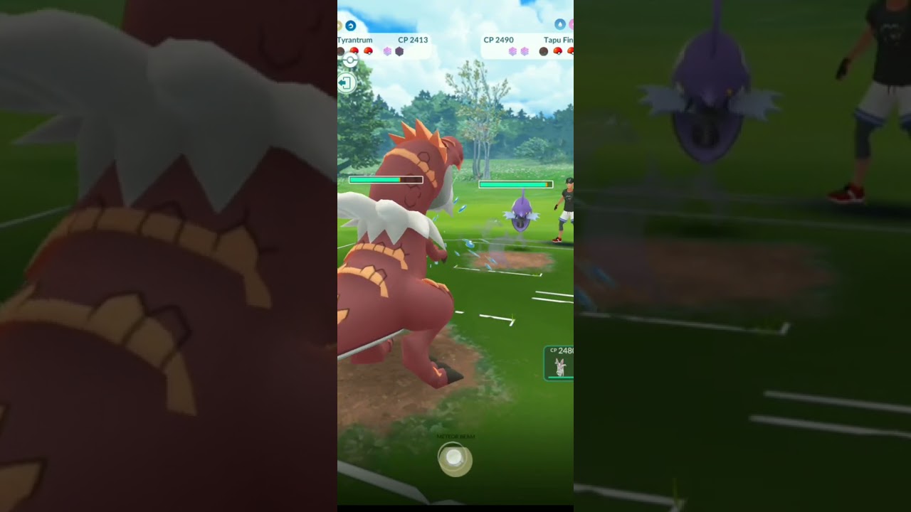 Damage of meteor beam on Tapu fini || clutch of tyrantrum || Ralcots || #pokemon