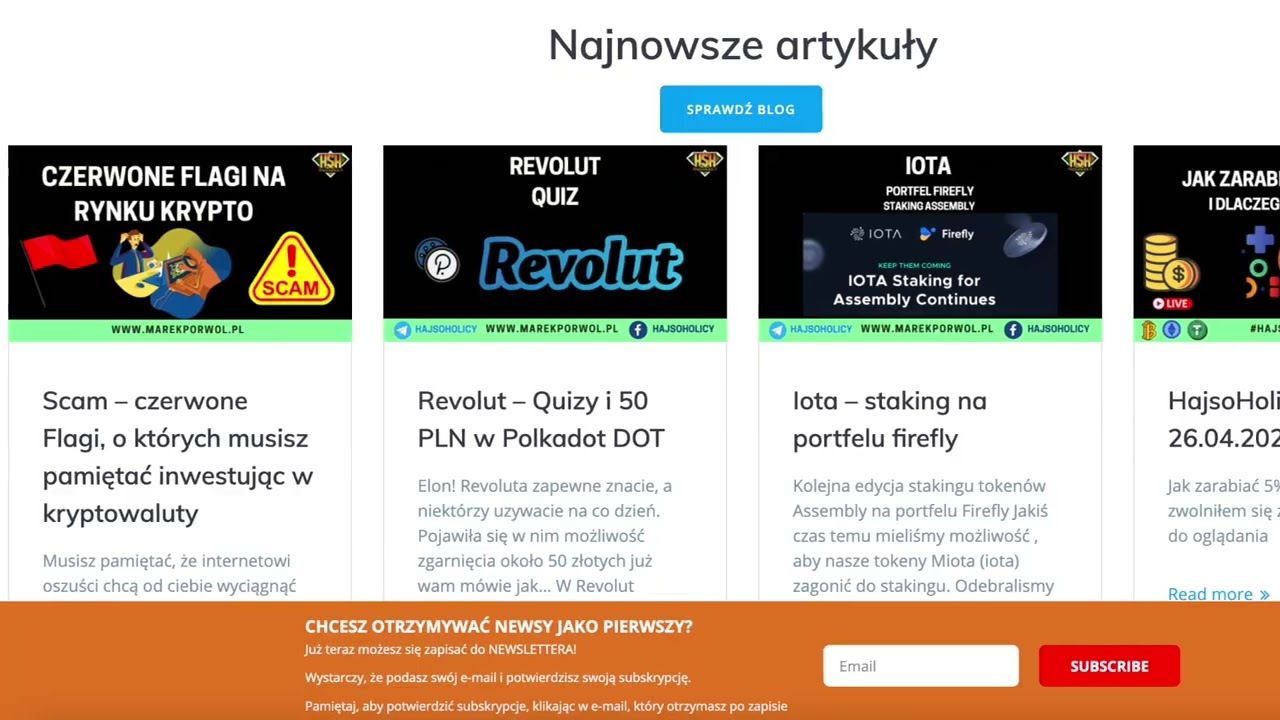 Nowe Wpisy na Blogu 28.04.2022