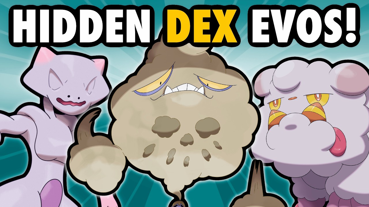 Создание скрытых ЭВОЛЮЦИЙ ПОКЕМОНОВ из записей Pokedex!!