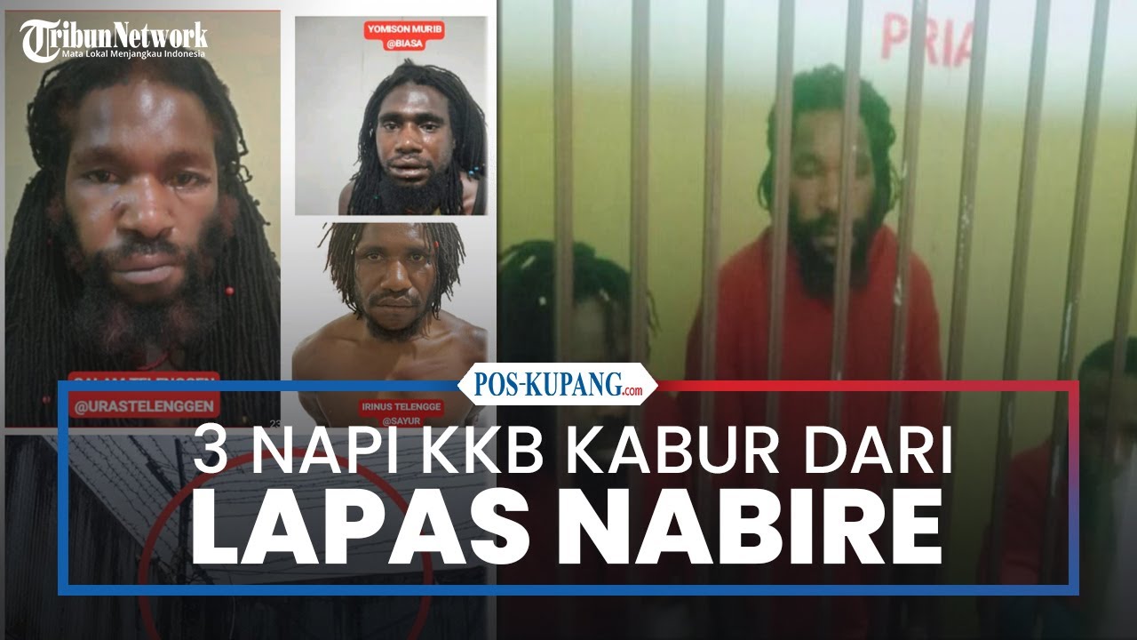 Tiga Napi Terafiliasi KKB Kabur dari Lapas Nabire