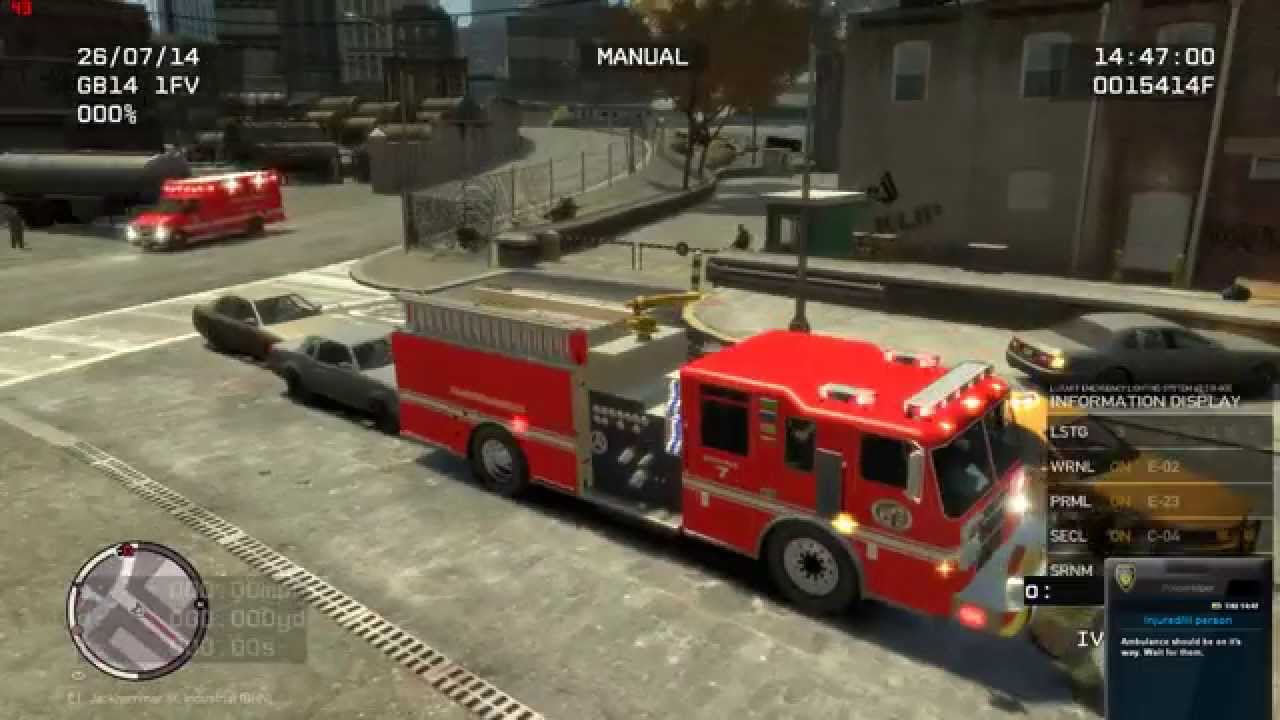 LCPD:FR FDLC MOD Running calls with Engine 7 Medic 1