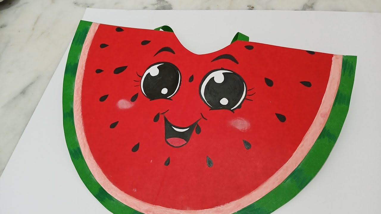 How to make Fancy dress watermelon fruit / Watermelon fruit Fancy dress making idea / DIY