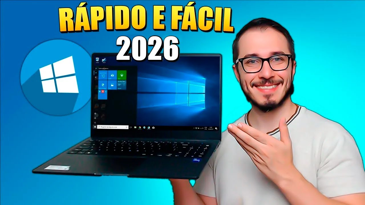 ✅COMO INSTALAR O WINDOWS 10 NO COMPUTADOR (FORMATAR O PC) SIMPLES E FÁCIL 2026