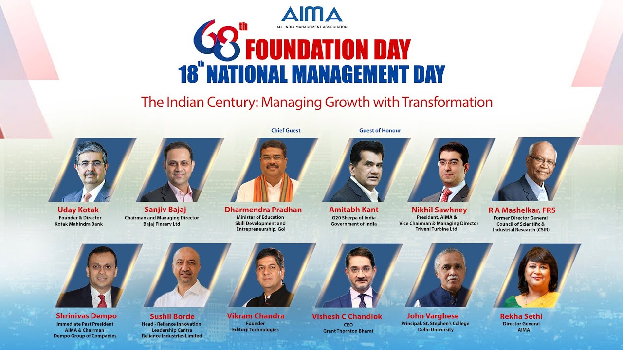 AIMA's 68th Foundation Day and 18th National Management Day 2024