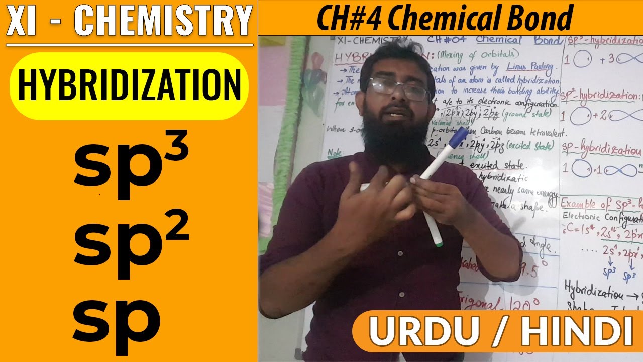 Hybridization || CH#4 || XI - Chemistry || Urdu/Hindi || Sindh Text Book Board