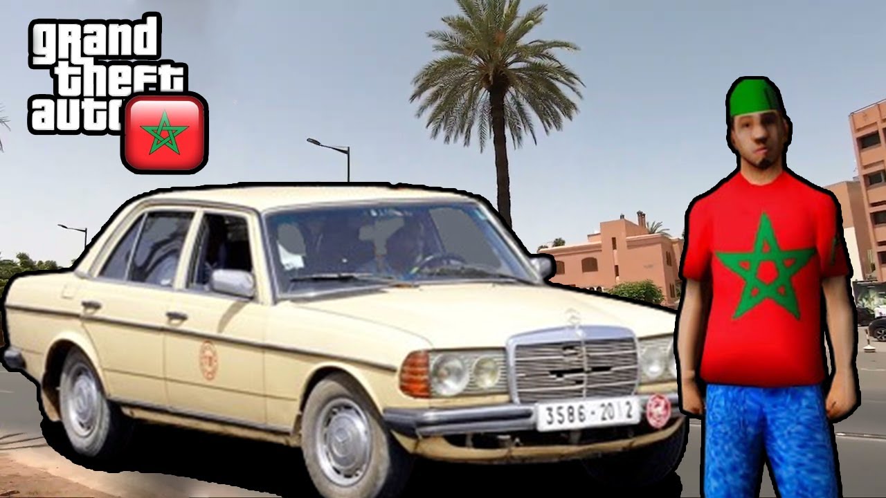 GTA SA MAROC #1 🚕🤣 خدمت فطاكسي كبير فشوارع مراكش