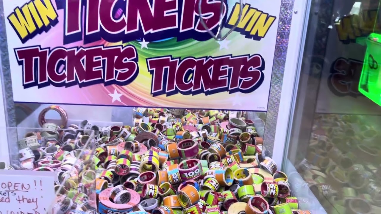 Smart industries Ticket time Claw machine at Hampton Beach casino