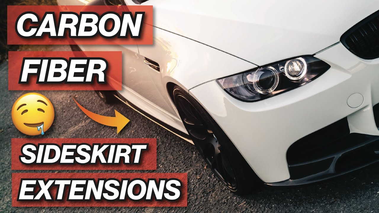 MOST UNDERRATED MOD - E90 M3 CARBON FIBER SIDESKIRT EXTENSIONS!