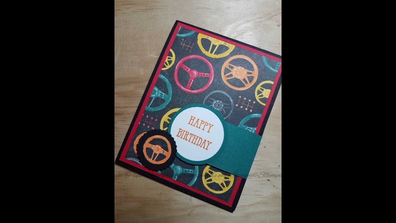 Masculine Flip Fold Fun Fold Classic Garage Card Stampin' Up!