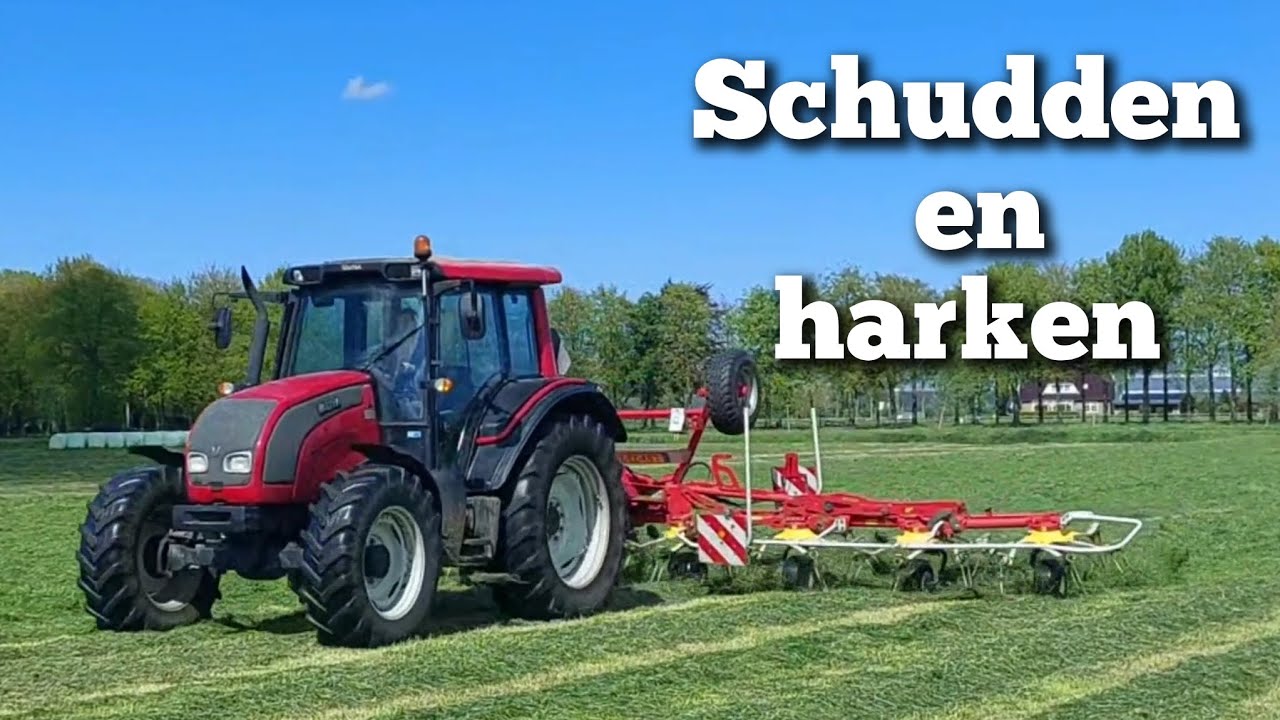 Gras schudden en harken | Boer Gerrit vlogt