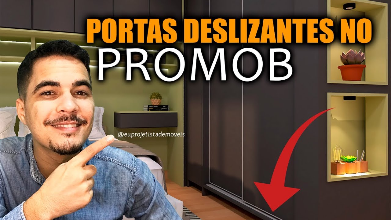 Como Usar Portas de Correr no Promob De Forma Correta Curso Promob em Casa
