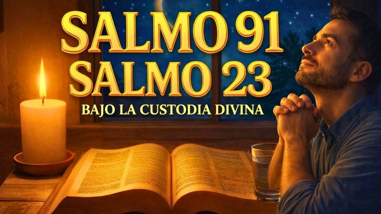 SALMOS 91, 121 y 23: Oración PODEROSA de PROTECCIÓN y REFUGIO DIVINO.