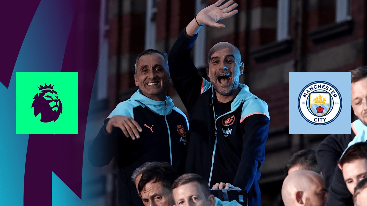 Manchester City Academy kids meet Pep Guardiola and senior players 💙
