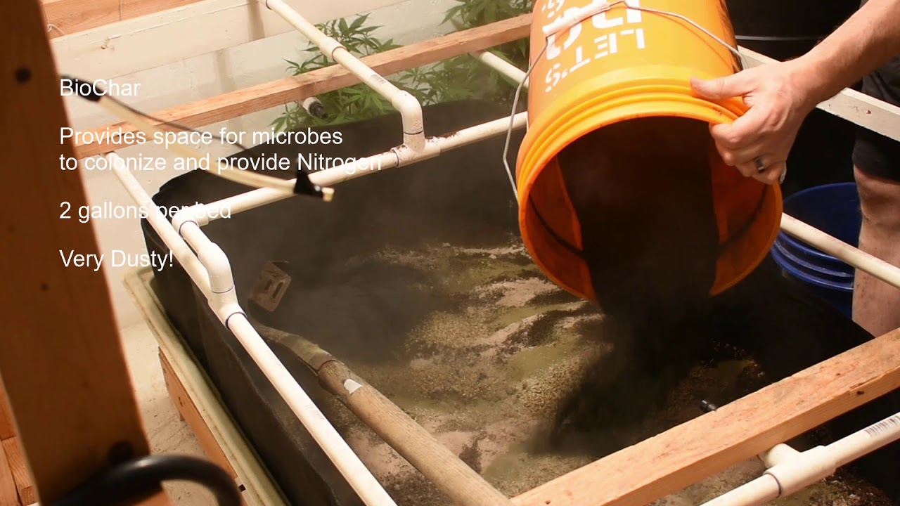 Mixing organic no till soil