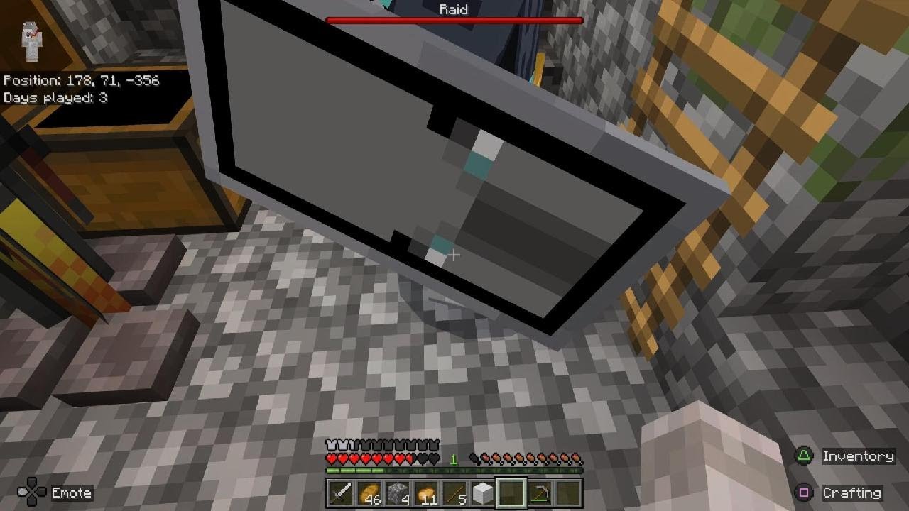 Minecraft raid part 1