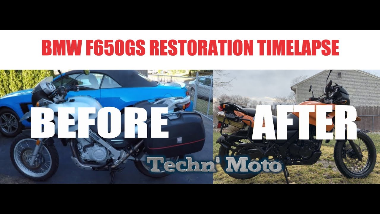 BMW F650GS Restoration PROJECT- Time Lapse | Techn' Moto