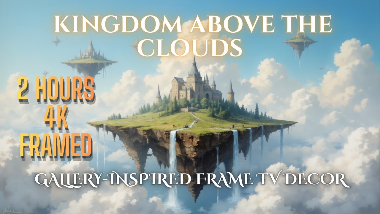 Kingdom Above the Clouds 4K | Epic Fantasy Floating Island Still Art