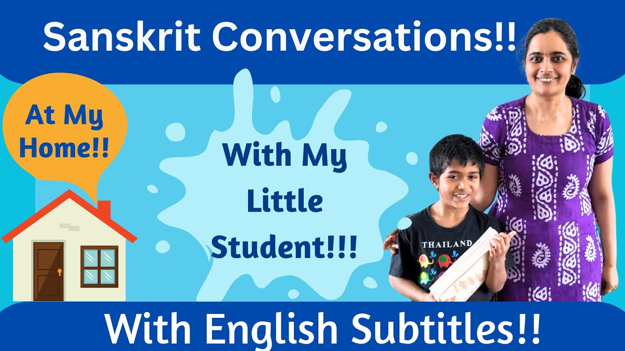 Spoken Sanskrit: A Sanskrit Conversation with my Young Student!! #sanskritsambhashan