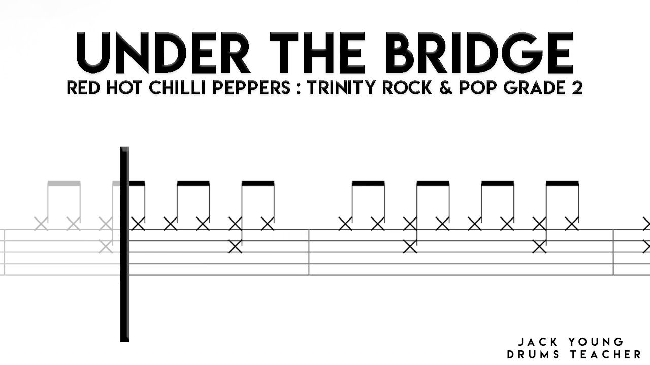 Under The Bridge   Trinity Rock & Pop Drums Grade 2