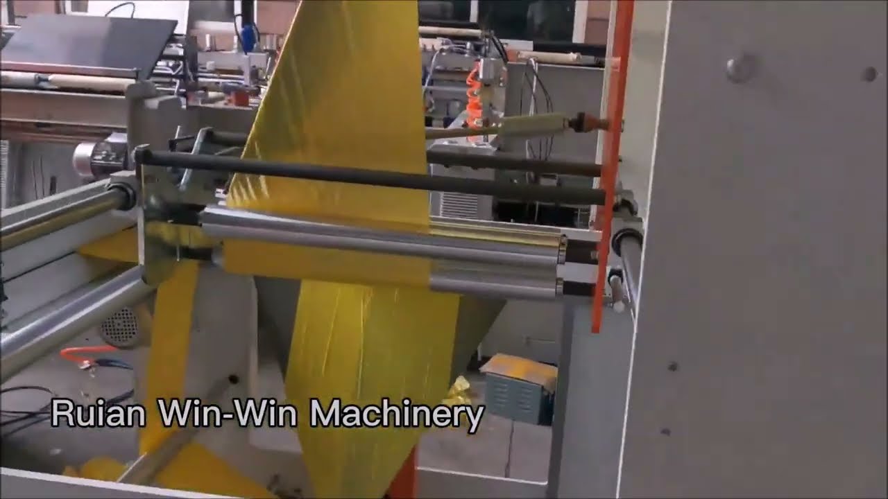 Plastic garbage bag on roll making machine