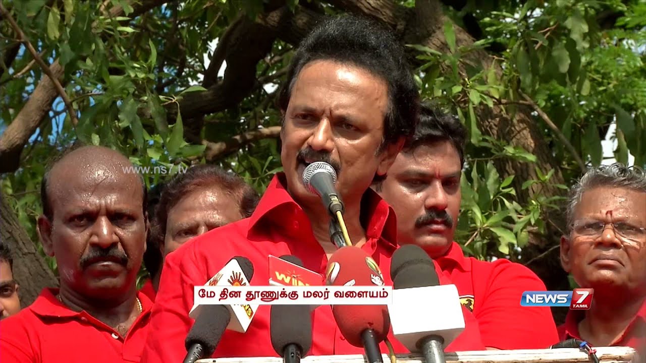 DMK Treasurer MK Stalin extends May Day greetings